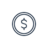 Dollar sign in circle