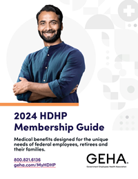 2024 GEHA Onboarding guide cover for HDHP
